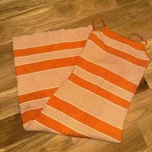 Lush Orange Midi Pencil Skirt for Casual Resort Wear